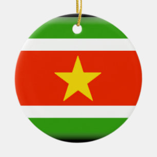 Surinam-Flagge Keramik Ornament