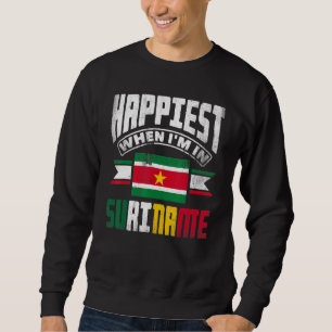 Surinam Surinamese Surinam glücklich, wenn ich in  Sweatshirt