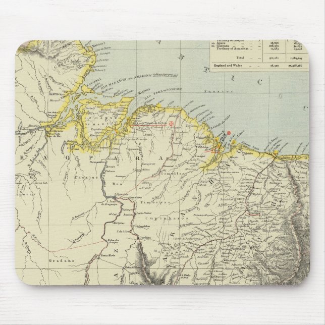 Surinam und Brasilien Mousepad (Vorne)