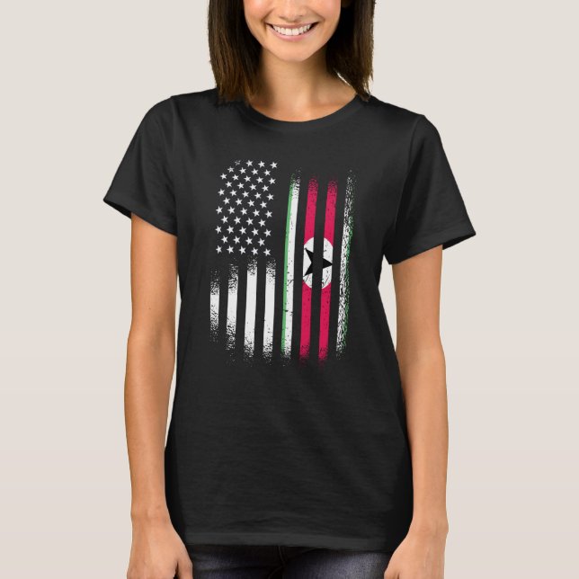 Suriname American Patriot Ground Land USA Flaggen T-Shirt (Vorderseite)