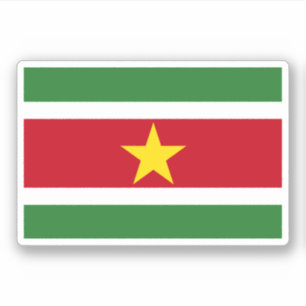 Suriname-Flag Aufkleber