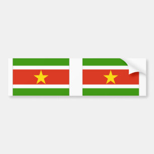 Suriname-Flag Autoaufkleber