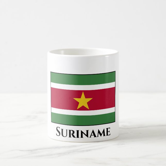 Suriname-Flag Kaffeetasse (Mittel)