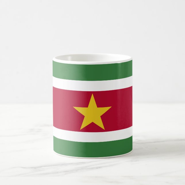 Suriname-Flag Kaffeetasse (Mittel)