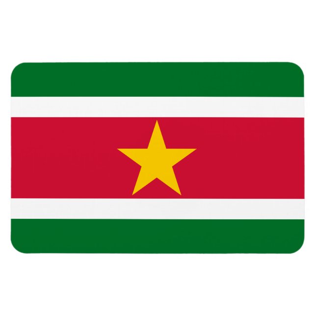 Suriname-Flag Magnet (Horizontal)