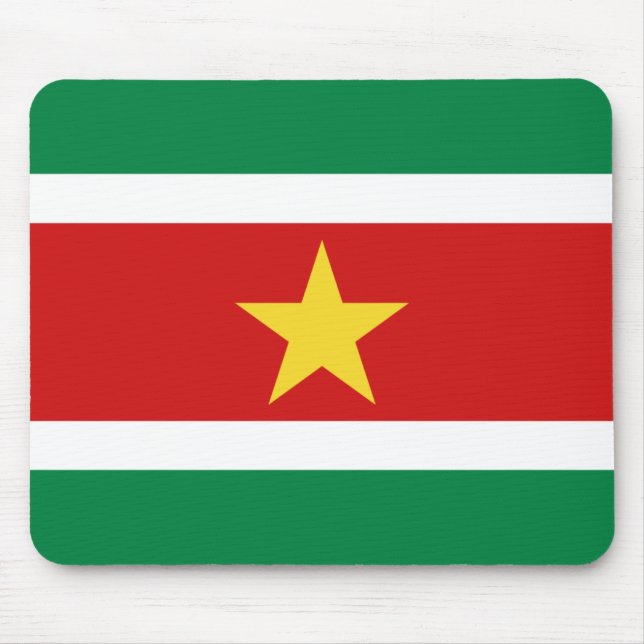 Suriname Flag Mousepad (Vorne)