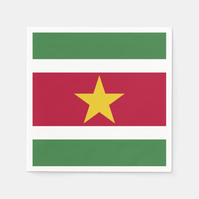 Suriname-Flag Serviette (Vorderseite)