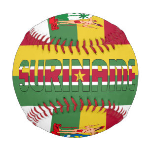 Suriname Flag und Coat of Arms Patriotic Baseball