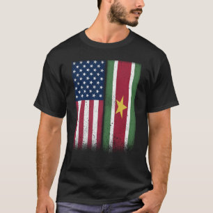 Suriname Flag USA und Suriname Flaggen Surin T-Shirt