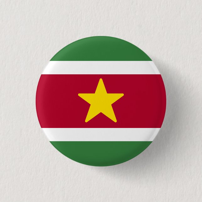 Suriname-Flagge Button (Vorderseite)