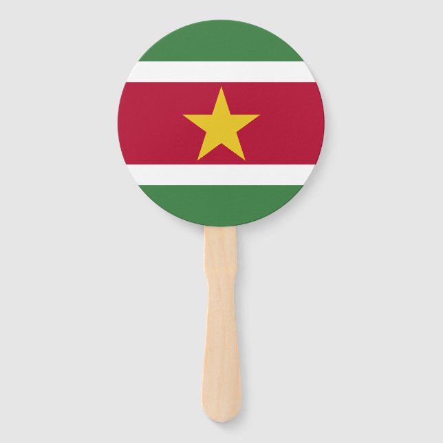 Suriname-Flagge Fächer (Vorderseite)