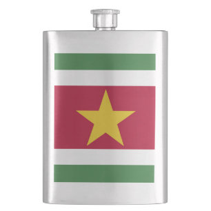 Suriname-Flagge Flachmann