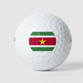 Suriname-Flagge Golfball