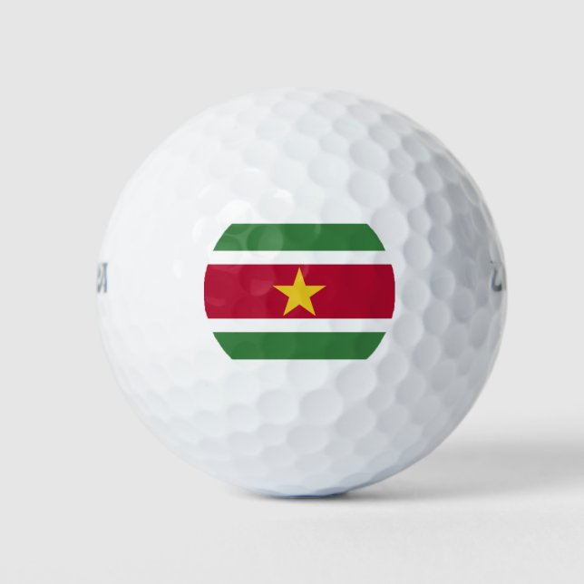 Suriname-Flagge Golfball (Vorderseite)