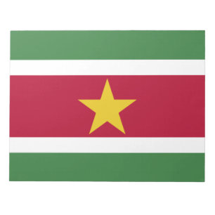 Suriname-Flagge Notizblock