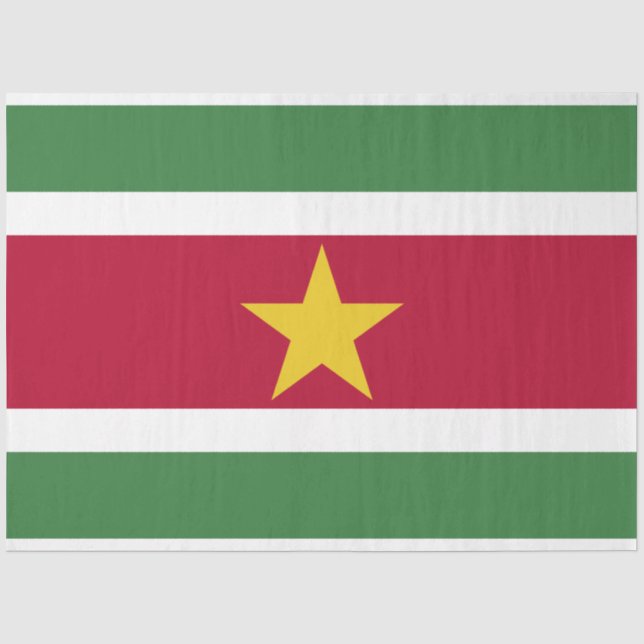 Suriname-Flagge Seidenpapier (Vorderseite)