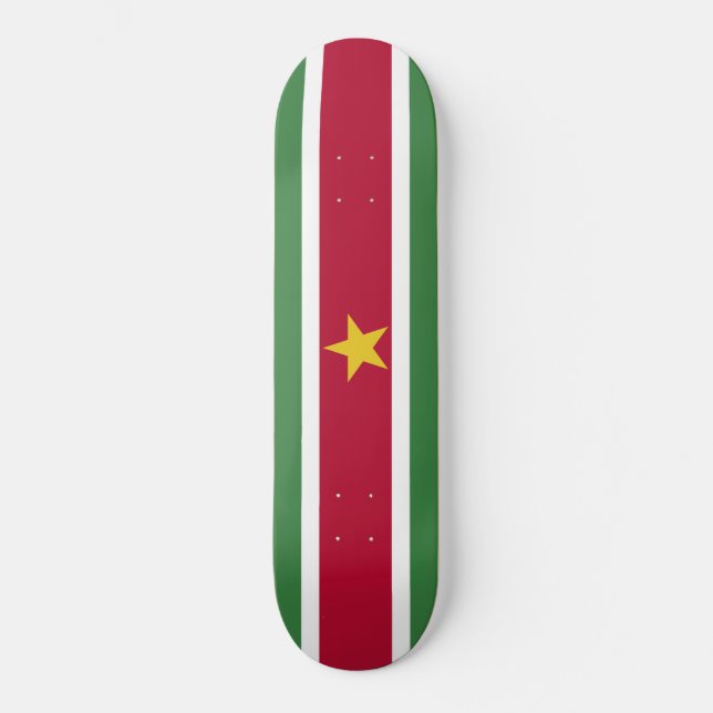 Suriname-Flagge Skateboard (Vorderseite)