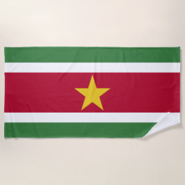 Suriname-Flagge Strandtuch