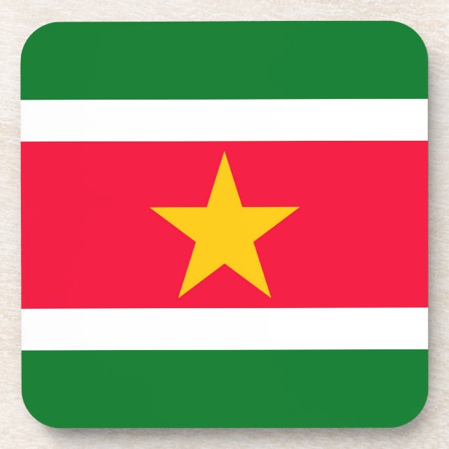 Suriname Getränkeuntersetzer (Vorderseite)