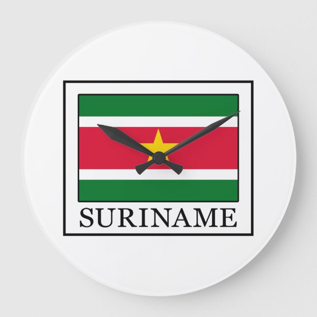 Suriname Große Wanduhr (Vorderseite)