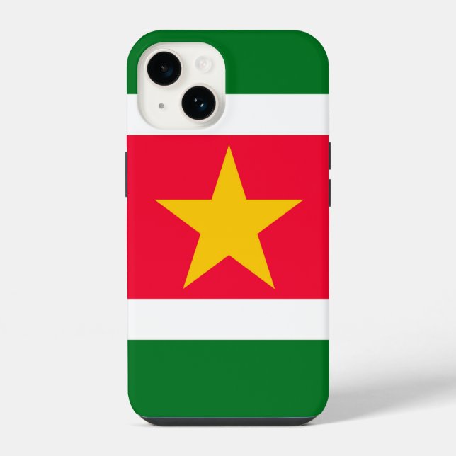 Suriname iPhone 14 Hülle (Rückseite)
