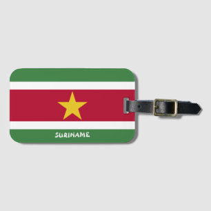 Suriname National Flag Patriotic Gepäckanhänger