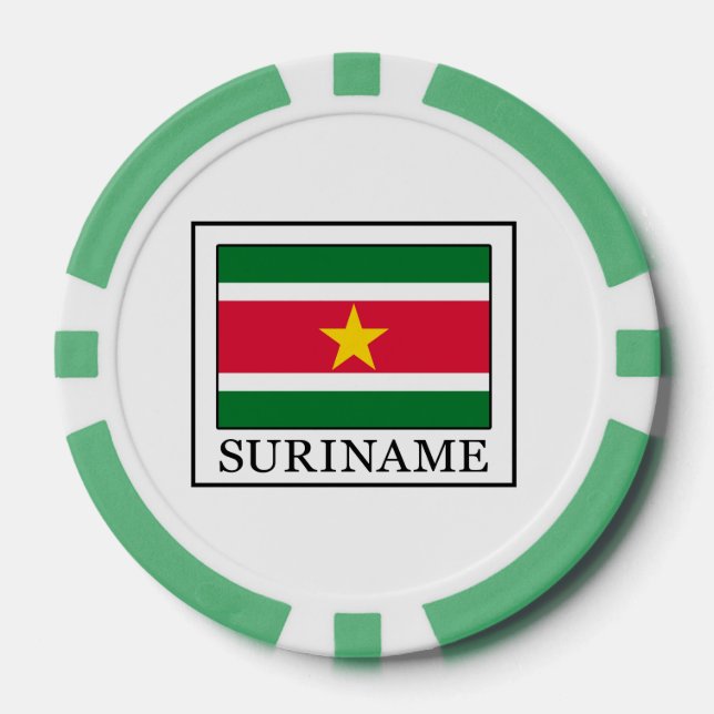 Suriname Pokerchips (Vorderseite)