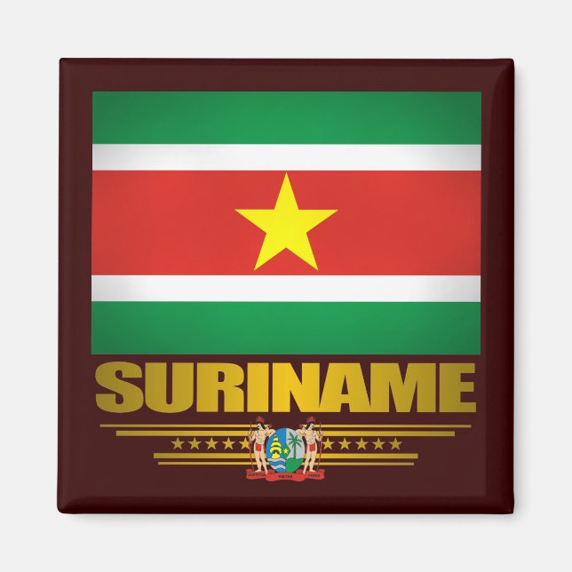 "Suriname Pride" Magnet (Vorne)
