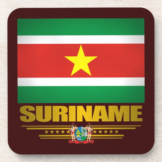 "Suriname Pride"-Untersetzer Getränkeuntersetzer (Vorderseite)