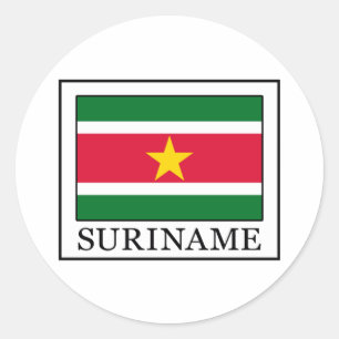 Suriname Runder Aufkleber