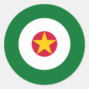 Suriname Surinam-Länderflagge Rundkreis Runder Aufkleber