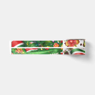 Suriname Tropische Flagge Geschenkverpackung Papie Satinband