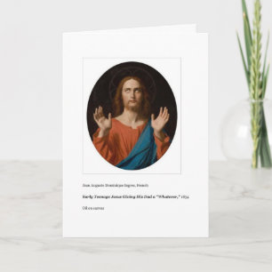 SURLY TEENAGE JESUS VATHERDAY CARD KARTE