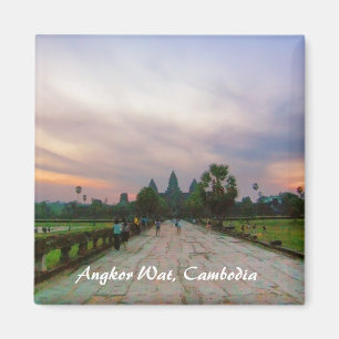 Surnise Voyage à Angkor Vat Cambodge Magnet