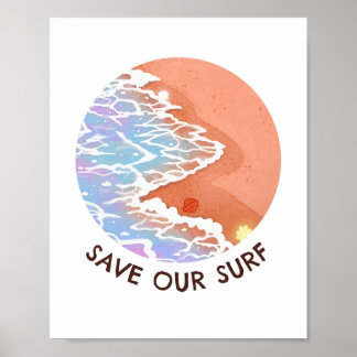 Surpêche Sauvez notre Surf Poster