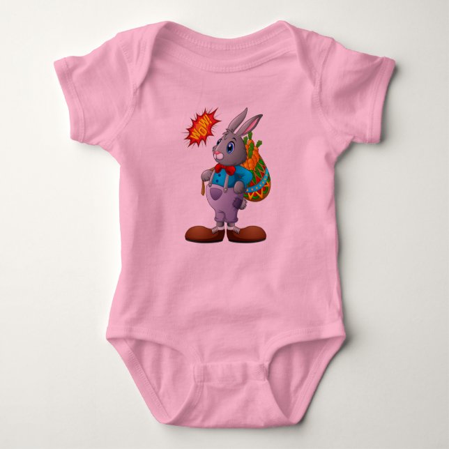 Surpirse Bunny Baby Strampler (Vorderseite)