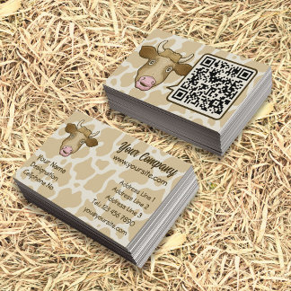 Surpris Carte de visite de vache