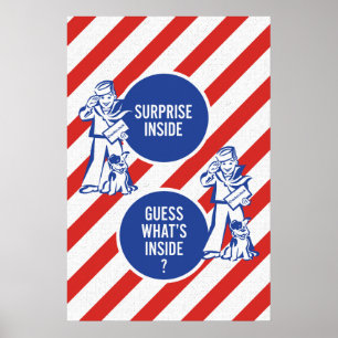Surprise à l'intérieur – Impression d'art mural de