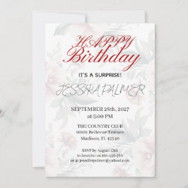 Surprise Birthday Invitation Einladung