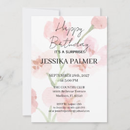 Surprise Birthday Invitation Einladung