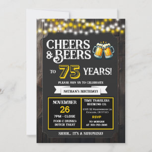 Surprise-Brauerei feiert 75 Jahre Cheers und Beers Einladung
