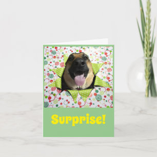 Surprise ! Carte de voeux d'anniversaire berger al