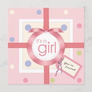 Surprise ! C'est une invitation de baby shower de