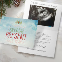 Surprise Christmas Holiday Pregnancy Announcement 