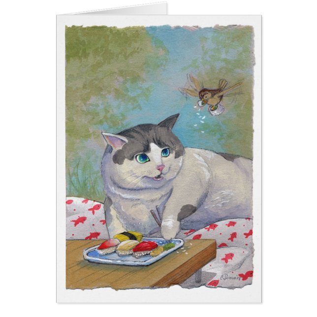 Surprise de pique-nique de chat de sushi (Devant)