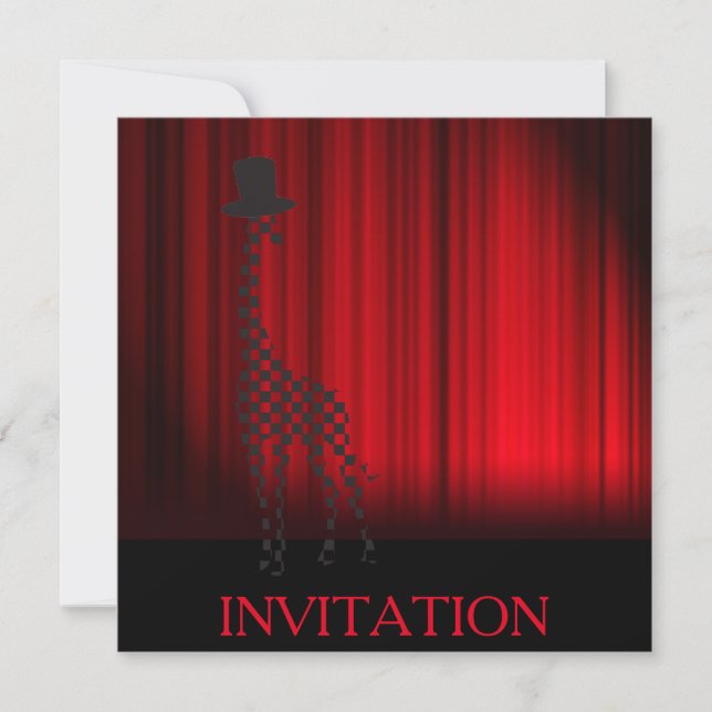 Surprise Party Theatre Oper Invitation (Devant)
