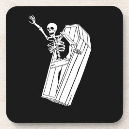 Surprise Skeleton on a  Getränkeuntersetzer