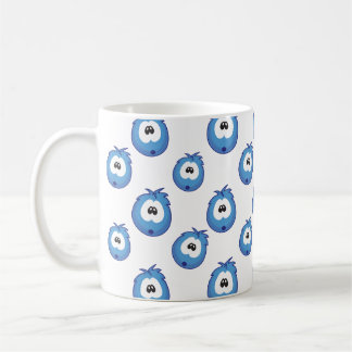 Surprised Blue Sneezie Patterned Kaffeetasse