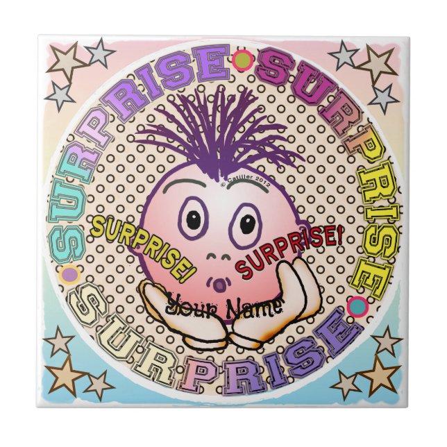 Surprised Face  Fliese (Vorderseite)