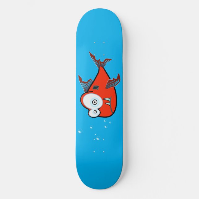 Surprised Fish Skateboard Deck (Vorderseite)